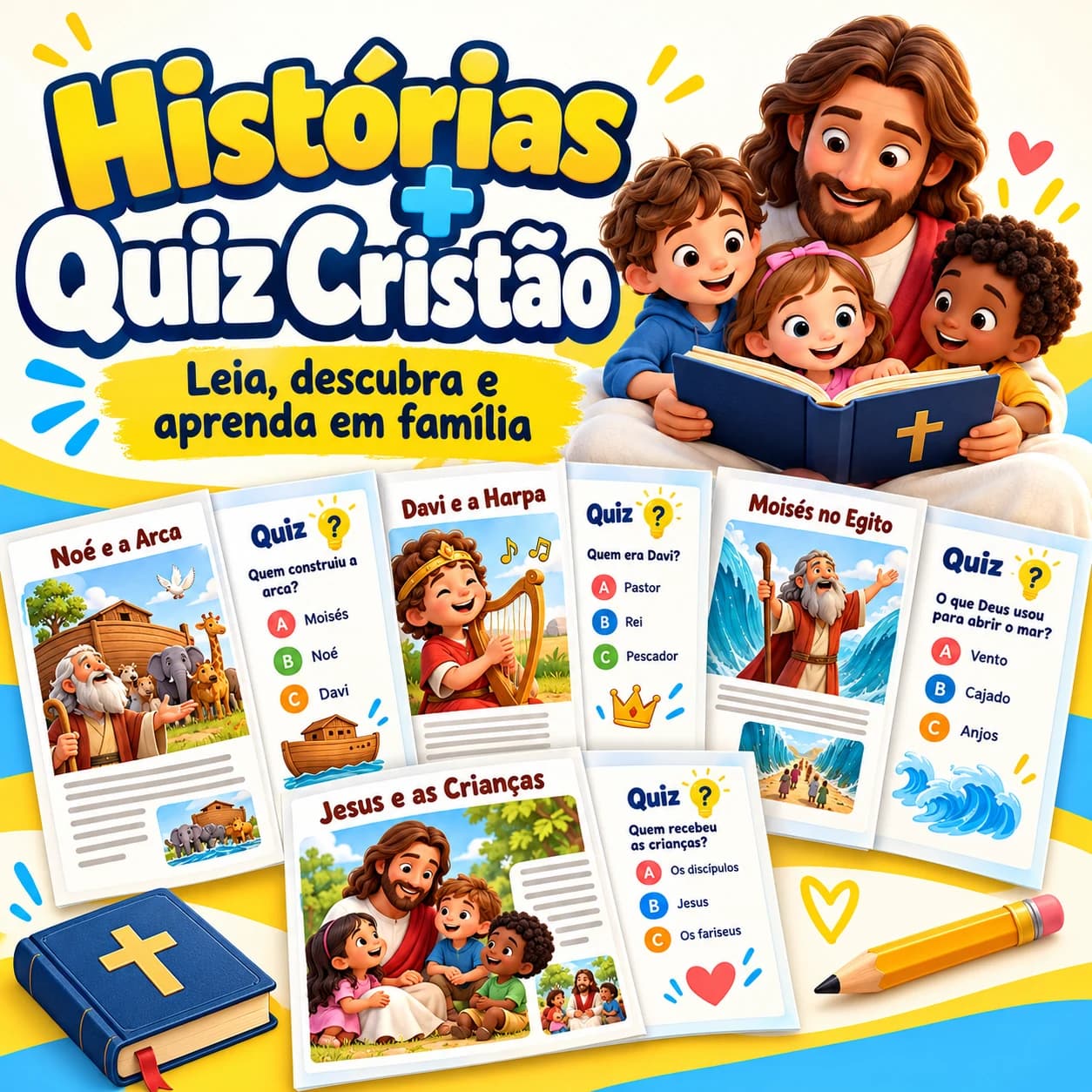 Histórias + Quiz Cristão