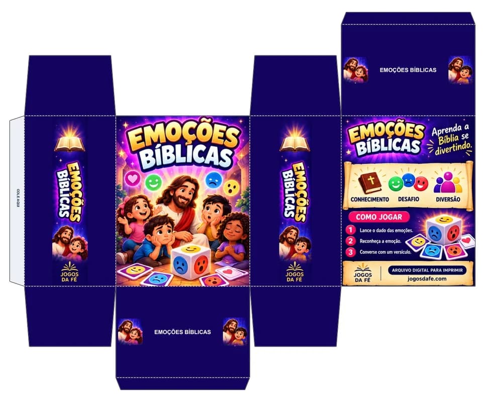 Molde da caixa EMOÇÕES BÍBLICAS