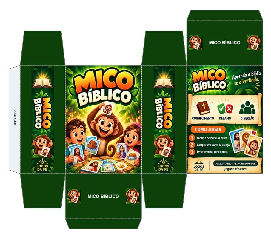 Molde da caixa MICO BÍBLICO