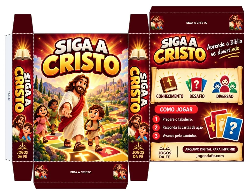 Molde da caixa SIGA A CRISTO
