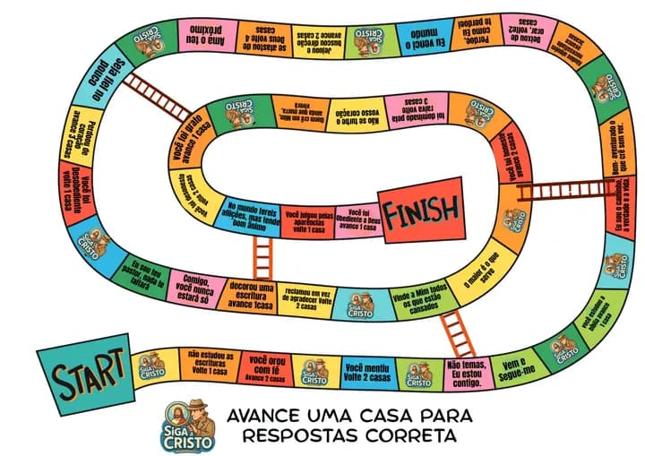 Tabuleiro Siga a Cristo