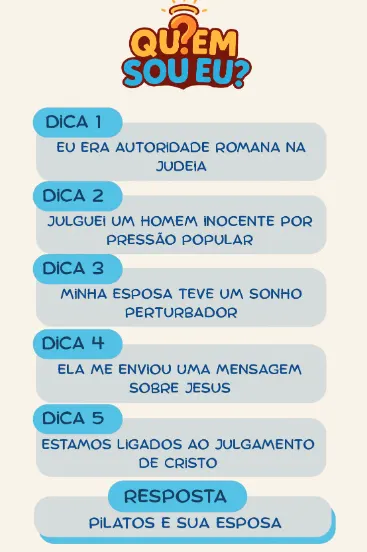 Quem Sou Eu: jogo bíblico