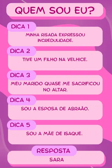 Cartas Quem Sou Eu: mães da Bíblia