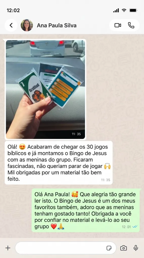Depoimento de Ana Paula Silva no WhatsApp