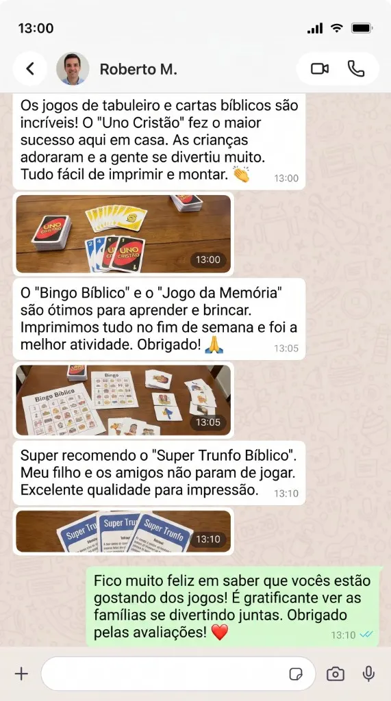 Depoimento de Roberto M. no WhatsApp