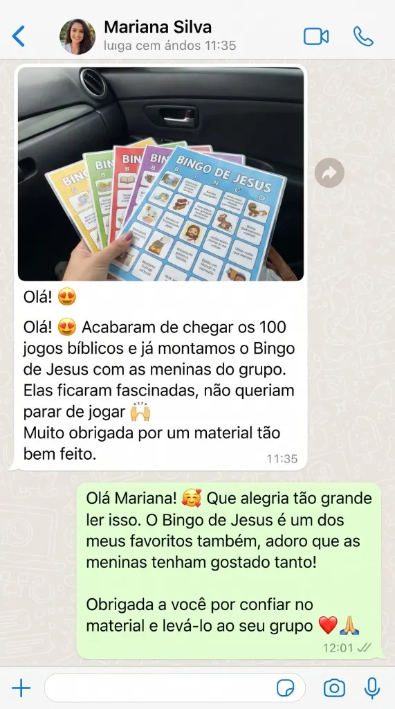 Depoimento de Mariana Silva no WhatsApp