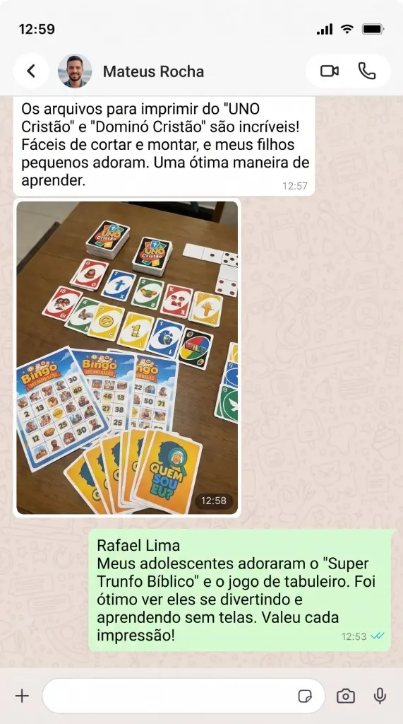 Depoimento de Mateus Rocha no WhatsApp